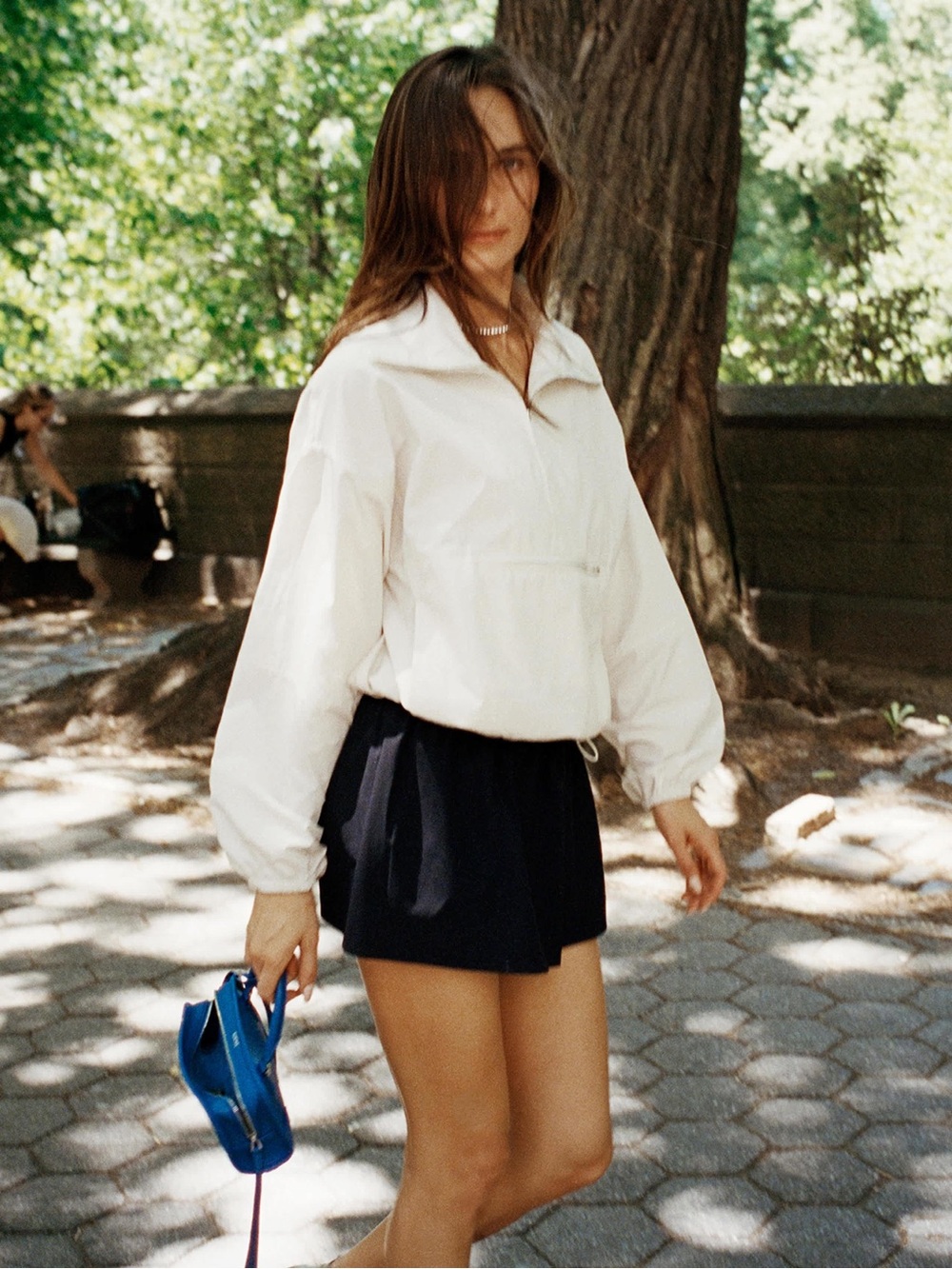 Reformation x Umbro Valeria Anorak Jacket in ivory